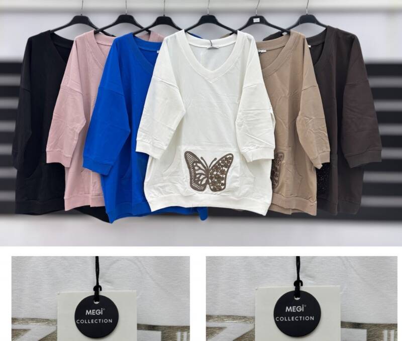 Bluzki damskie Roz S-XL, Mix Kolor Paczka 12 szt 1